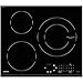 Sauter SPI4362B - Plaque à induction - Encastrable - 3 Foyers - 7200W - L60 x P52cm - Revêtement verre - Noir - Fabrication Française Noir SPI4362B