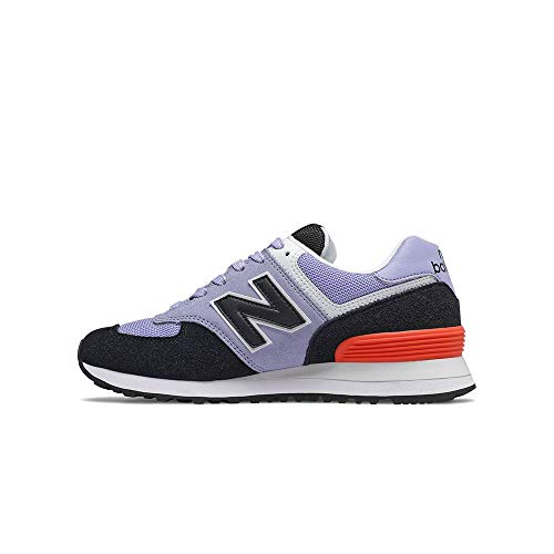 Image of New Balance Women's 574 V2 Sneaker, Clear Amethyst /Black, 6.5 M