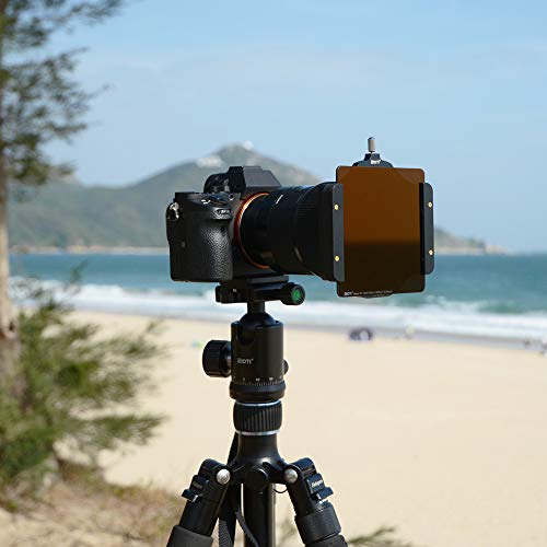 Sioti 100Mm Square Z Series Aluminum Modular Filter Holder + 72Mm-77Mm Aluminum Adapter Ring For Lee Hitech Singh-Ray Cokin Z Pro 4X4 4X5 4X5.65 Filter(72Mm) #TOP1