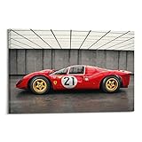 ferrari 330 p4 auction price  Klassisches Rennauto Poster für Ferrari 330 P4 Supercar Sportwagen Poster Dekorative Malerei Leinwand Wandposter und Kunstbild Druck Moderne Familie Schlafzimmer Dekor Poster