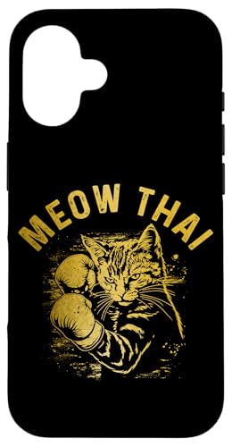 Meow Thai Funny G^C {NVO L iZ MMA {NT[ X}zP[X iPhone 16 p