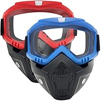 2 Pack Taktische Maske Abnehmbare Goggle-Masken Kompatibel mit Nerf Rival, Apollo, Zeus, Khaos, Atlas, Artemis Blasters Rival Maske