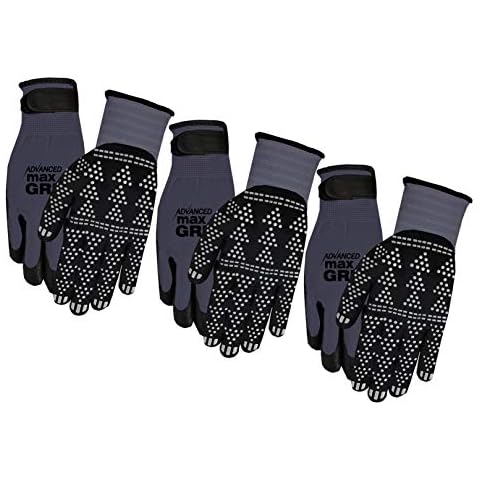 Advanced Max Grip 3 Pack Gloves, Gray Cover