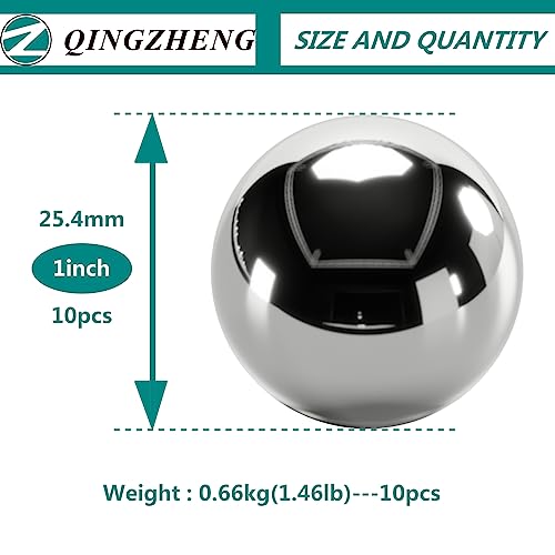 Z Qingzheng QZ1INCHPRECISION 1Inch 10Pcs Chrome Steel Ball Bearing,Paracord Monkey Fist Center Steel Ball G25 thumb #1