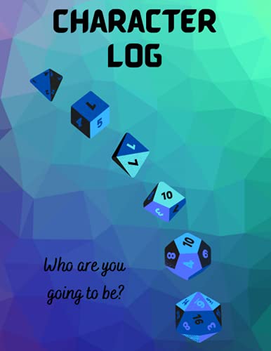 Character Log: Who are you going to be?: 8.5 x11, 122 pages, 5e Character Sheets image 2