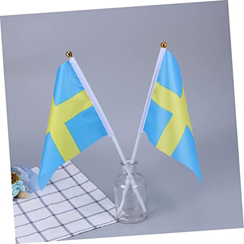 Drapeaux suédois à agiter lot de 100 pour fêtes et événements