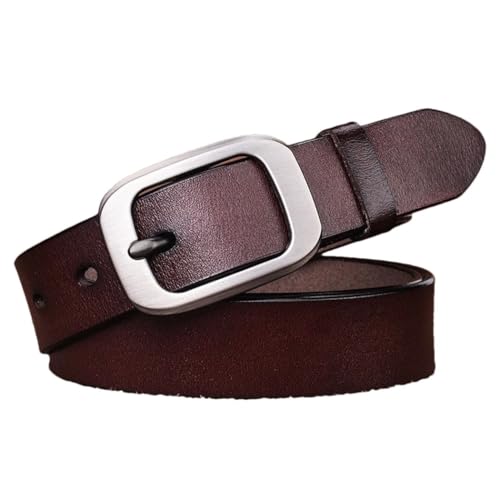 Men's Leather Belt Pin Buckle Casual Jeans Wide Belt Classic Business Work Belts