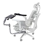 Chair-Mounted Keyboard & Mouse Tray Stand for Gaming and Work with Gas Spring arm, Height-Adjustable Ergonomic Keyboard/Laptop Mount Holder