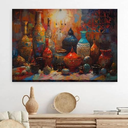 Peinture sur toile vintage de haute qualité impression artistique bohème 60x80