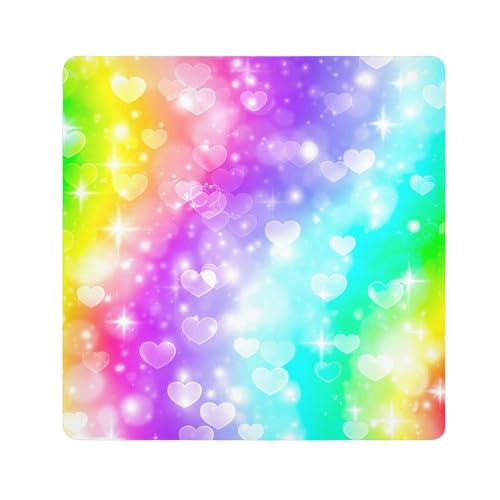 ODAWA Folding Magic Bag 17.7 In, Vibrant Rainbow Gradient Makeup Wrap Cloth Bag, Easy-Storage Magic Cloths for Camera