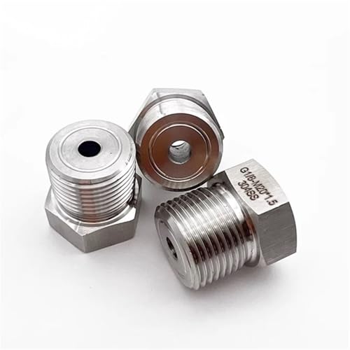 Adaptador de acero inoxidable M12x1 para solucionar incompatibilidad de roscas macho 3