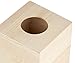Juvale Unfinished Wood Tissue Box Cover - Square Wooden Tissue Holder with Slide Out Bottom for DIY Projects, Home Decor, Art Craft, and Bathroom Decor (5x5.8 in)