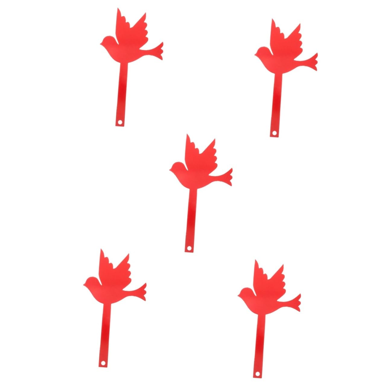 Toyvian Lot De 5 Décorations Forgé En Forme D'Oiseau Pour Boîte Aux Lettres Ornement De Jardin Panneau En Forme D'Oiseau Accessoires Pour Boîte Aux Lettres Drapeau