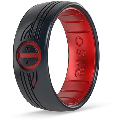 Enso Rings Silicone Ring - Marvel Characters DualTone Collection - Comfortable Contour Fit - Ideal For Active Use