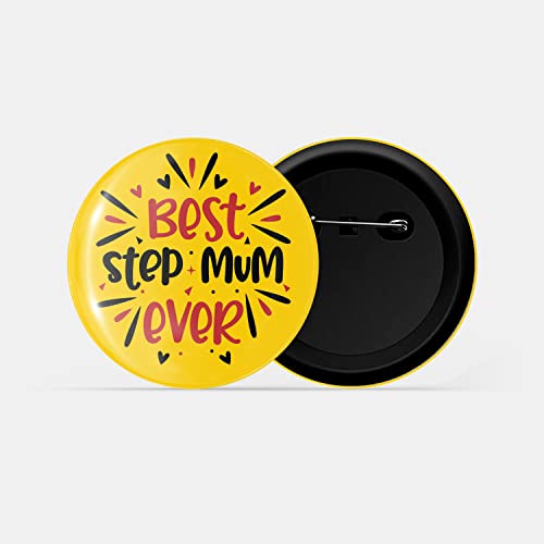 Image of dhcrafts Pin Badge Multicolor Family Glossy Finish Design Pack of 1 (58mm)