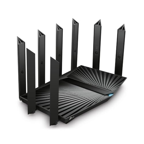 Image of TP-Link Archer AX90 AX6600 Tri-Band Gigabit Wi-Fi 6 Wireless WiFi Router | 1.5 GHz Quad-core Processor | OFDMA and MU-MIMO | WPA3 | HomeShield | Eight high-gain Antennas | Beamforming