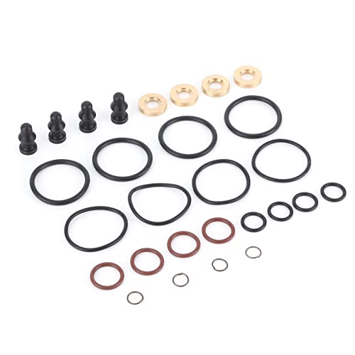 CFTGIW Kit de 4 Joints de Réparation d'injecteur de Carburant pour Moteur 0,9 L 2,0 L, Antirouille et Kit d'installation Facile