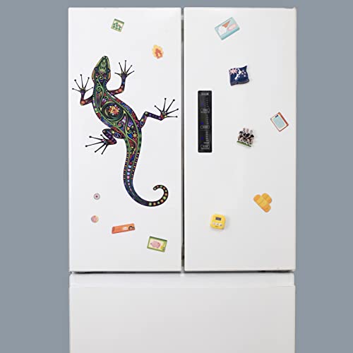Lejoyply Lizard Wall Decals Peel And Stick, Removable Wall Stickers, Colourful Mandala Wall Art Murals, Cool And Cute Animal Wall Decorations For Living Room, Bedroom, Window, Office, School #TOP4