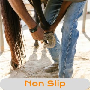 Image of Hoof Knife Farrier Loop Oval Knife Horse Hoof Knife Rubber Wood Handle Multipurpose Cattle Horse Hoof Cutter