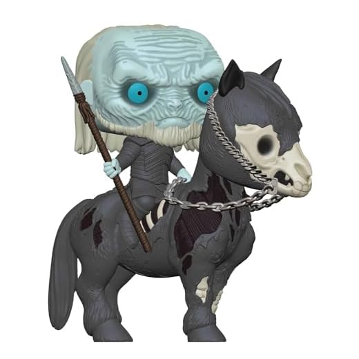 Funko - Pop! Rides: Game of Thrones S10 - White Walker on Horse Figura Coleccionable, Multicolor (37669)