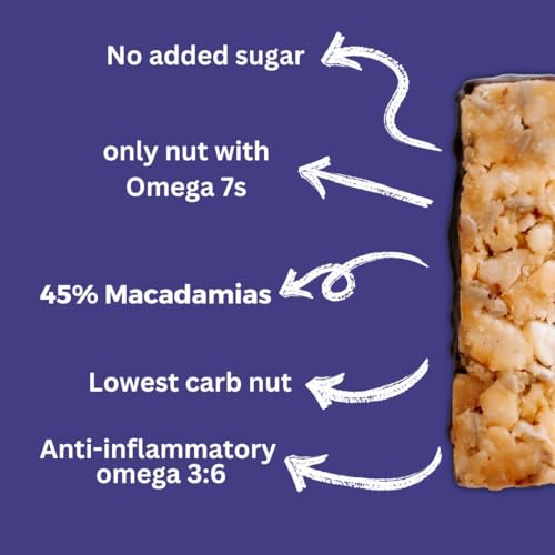 House of Macadamias, Premium Macadamia Snack Bars, Blueberry White Chocolate Macadamia Nut, 12 x 1.41oz - Keto, Vegan, Paleo, Gluten-Free, Sugar-Free, Dairy-Free, Low Carb Healthy Snack Option - Image 3