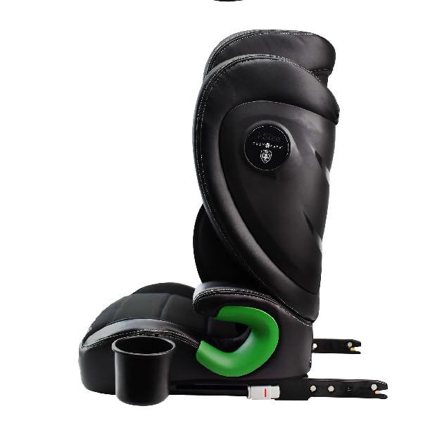 Cozy N Safe Augusta i-Size - Seggiolino auto per bambini, 100-150 cm, gruppo 2/3 (15-36 kg/4-12 anni) ISOFix, seggiolino regolabile ECE R129, colore nero
