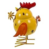Toyvian Eisen Tierfigur Gartendekoration Wetterfest Langlebig für Innen und Außen Garten Terrasse Wohnzimmer Tischdeko Kreative Skulptur