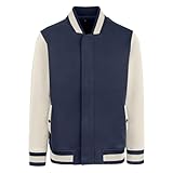 LÄSSIGE COLLEGE JACKE HERREN OLDSCHOOL: Unsere Collegejacke ist für jeden ein Must-have der eine hochwertige & sportlich-lässige Jacke haben möchte. Sie ist aus 70% ringgesponnener, gekämmter Baumwolle & 30% aus recyceltem Polyester