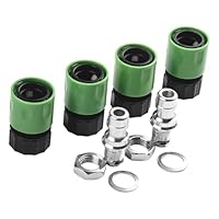 HOgardenME Rasenmäher Deck Wash Kit, Deck Reinigungsadapter Quick Connect Aufsatz-Kit Deck Wash Adapter Attachment Kit Kompatibel mit für Aufsitzrasenmäher Reinigungszubehör Rasenmäher Traktor