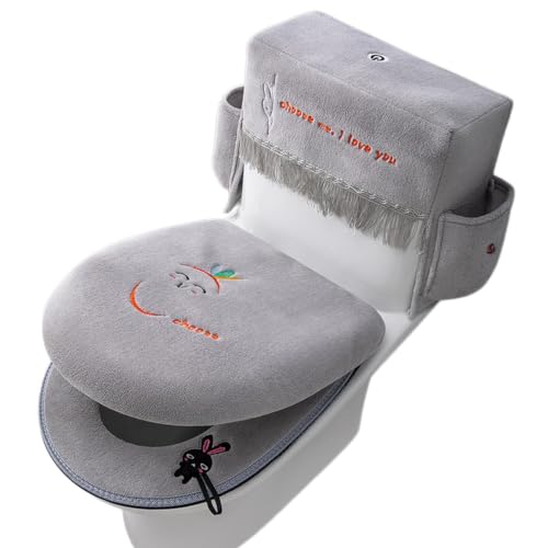 Accesorio para tapa de inodoro universal suave de 3 piezas para baño 2
