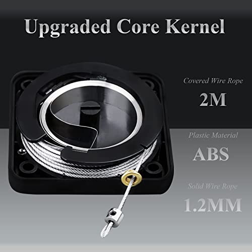 Punch-Free Automatic Sensor Door Closer, Multifunctional Automatic Door Closer, Residential Commercial Auto Door Closer With Drawstring, Closer Door For Internal, Home, Storm (1 Pack) (1Pack, White) #TOP4