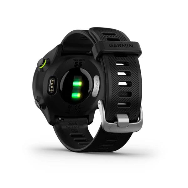 Garmin Forerunner 55 GPS 42 mm Smartwatch da corsa, facile da usare, leggero, guida all'allenamento, funzioni di sicurezza e tracciamento, nero