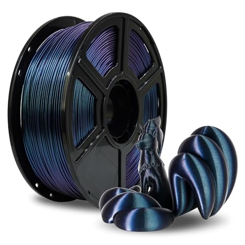 FLASHFORGE ABS Filament 1.75mm, Burnt Titanium Chamäleon Farbwechsel 3D Drucker Filament, ändert die Farbe mit Licht und Winkeln, 1KG Spule (2.2lbs), Zähes und hitzebeständiges