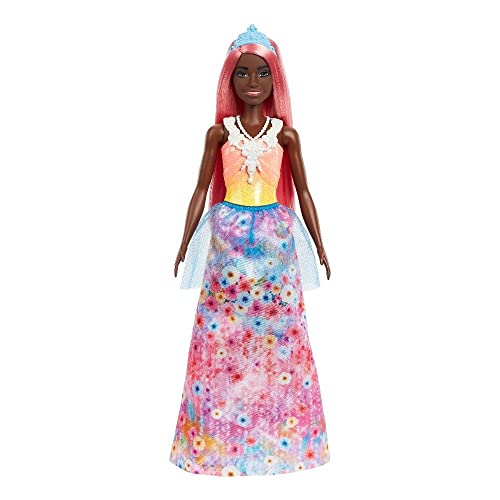 Boneca Barbie Princesas Cabelo Rosa Pastel, Mattel