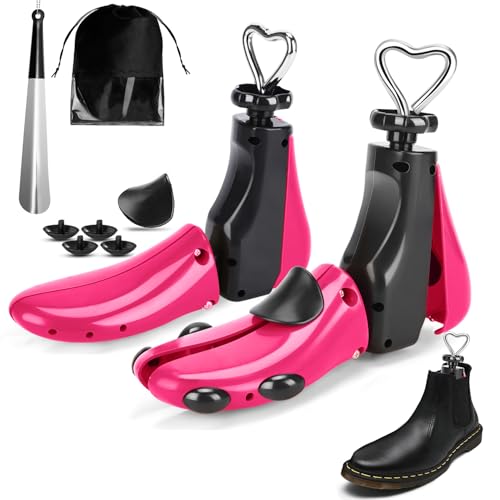CuteHome Embauchoir Chaussures Femme Homme,Embauchoirs Bottes, élargit la longueur et la largeur de la chaussure (Paire, S), Rouge