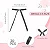 30 Pack Bow Cake Toppers Black Ribbons Bows for Cake Coquette Themed Bow Cupcake Toppers Black Bow Birthday Decorations for Baby Shower, Birthday, Wedding, Bachelorette, Valentines Day Decoration #2