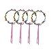 Produktbild Lurrose Stirnband, bunt, Blumenmotiv, LED, leuchtet Girlande, Kopfschmuck für Partys, 4 Stück