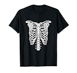 Cage nervurée squelette pour Halloween Unisexe Moderne Costume Gunshowtees