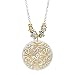 Silpada 'Sundial' Filigree Pendant Necklace in Sterling Silver and Brass