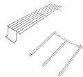 QuliMetal Stainless Steel Warming Rack and Grill Burner for Weber Spirit 300 and GS4 Spirit II 300 Series Gas Grills with Front Control Knobs