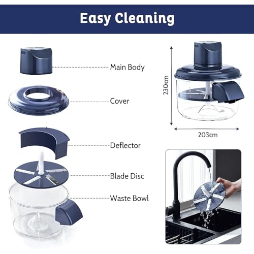 Image of Electric Fruit Peeler with Upgraded Powerful Motor | Automatic Vegetable, Garlic, Potato & Cherry Tomato Peeling Machine | Easy Kitchen Peeling Tool for Home Use (Electric Fruit & Vegetable Peeler)