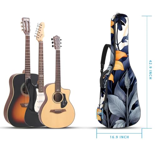 Sac pour guitare étanche à motif de fleurs avec protection renforcée - 5