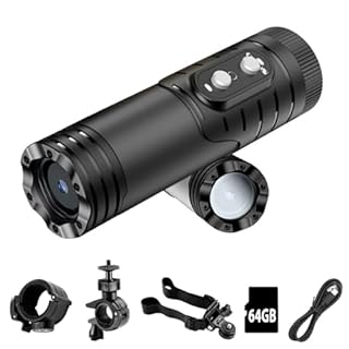 bayehngs WiFi Helmet Camera, HD 1080P Bike Motorcycle Helmet Camera, IP66 Waterproof Action Camera for Cars, Bicycle, Motorbike & Sports Helmet (With 64G Card)