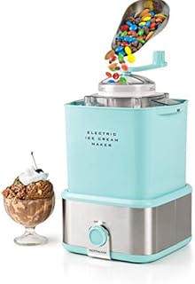 Nostalgia CCIM2AQ Electric Ice Cream Maker Crusher Makes 2-Quarts, Frozen Yogurt or Sorbet