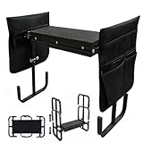 HEYIDAMAI Gartenhocker Kniebank Klappbar, Kniebank Höhenverstellbar 60x52x27cm, Kniehocker für Gartenarbeit mit Aufstehhilfe, Werkzeugtasche, Eva Schaummatte, für Gartenarbeit, Camping, Angeln
