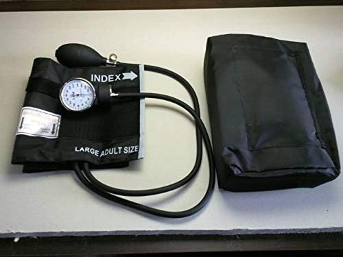 Lane Blood Pressure Monitor Aneroid with Large Adult Cuff. and Adjustable Gauge, Cuff Size 24" X 7", Comes with a Large Carrying Case