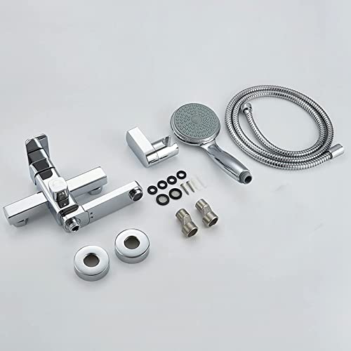 Robinet de baignoire avec douche à main en laiton LWX - 5