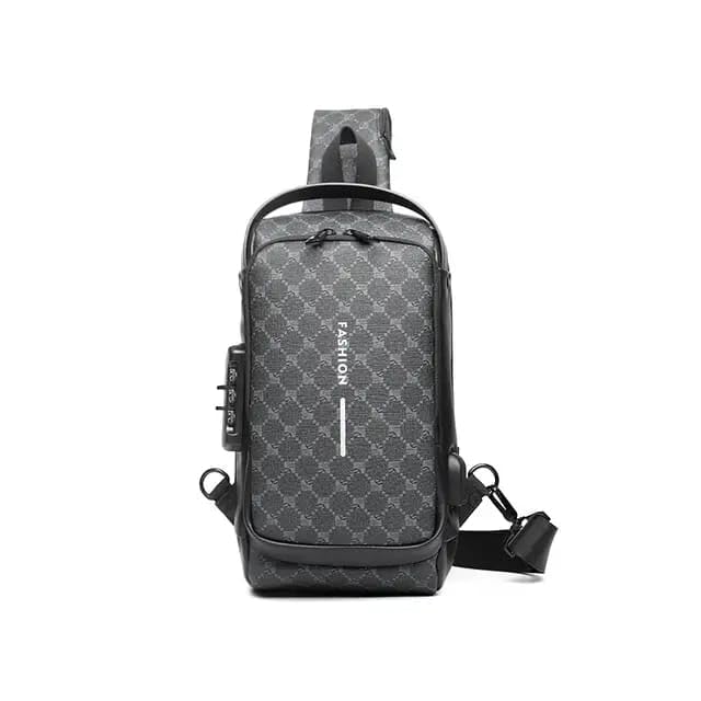 K.B.SALES Traveling Side Bag Sling Chest Outdoor Shoulder Bags With Password Lock Zipper Water-Resistant Cross Body Backpack Anti-Theft USB Charging Pot Print Design Cross Body Bag-image-44