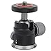 Camera Tripod Ball Head, 360 Degree Rotatable Small Ball Head Mount Aluminum Alloy 1/4in Screw for Camera Tripod Mini Cameras Ballhead Accessory