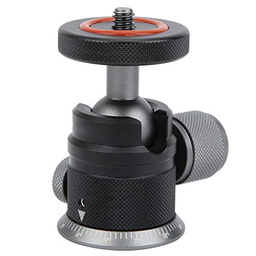 Mini Ball Head, Tripod Head with 1/4 hot Shoe, 360° Rotatable Ball Heads Camera Mount Adapter, Photograph Attachment Accessories for Tripods, Monopods and Light Bracket